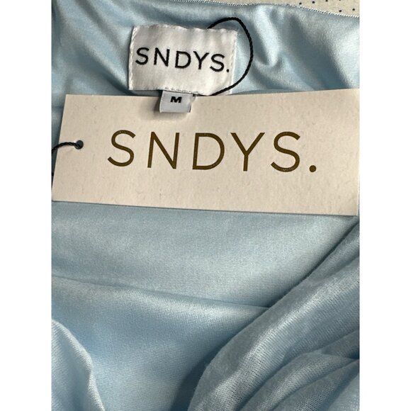 SNDYS Madrid Maxi Dress in Blue Medium New Womens Long Gown - Picture 9 of 10